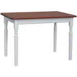 k koma Küchentisch 70 x 75 x 120 cm grau/weiß