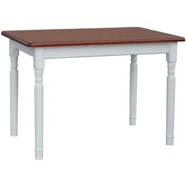 k koma Küchentisch 70 x 75 x 120 cm grau/weiß