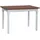 k koma Küchentisch 70 x 75 x 120 cm grau/weiß
