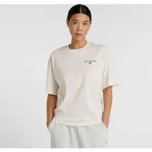 New Balance Reimagined Oversized Trainingsshirt Cremefarben/M