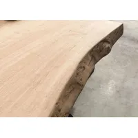 MASSIVMOEBEL24.DE Baumtisch Mango 180x90x79 beige lackiert / Mikado-Beine anthrazit