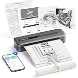 Itari Bluetooth Mobiler Drucker, Thermodrucker A4 Inkless Portable Printer- Neues Upgrade 300DPI Drucker Klein für Handy, Tragbarer Drucker für Unterwegs Unterstützt Mehreren Größen Thermopapier