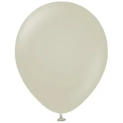 Ballon 30 cm 10 Stück - pastell grau-beige