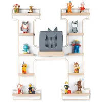 BOARTI Kinderregal Buchstabe H 54 x 46 x 19 cm Holz weiß