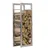 CLP Kaminholzregal Keri Edelstahl 25 x 60 x 150 cm grau