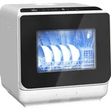 Homcom 800-269V90WT Tischgeschirrspüler (freistehend, 450 mm breit, Weiß)