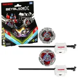 Beyblade X Transformers Collab Optimus Prime 4-60P vs. Megatron 4-80B Multipack, mit X-Celerator und in 2 Klicks zusammengebaut, spannende Weihnahchtsgeschenke für die Familie