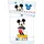 Disney Mickey Mouse Baumwolle Kinderbettwäsche 135x100 cm - Weiß/Schwarz/Rot/Blau/Gelb