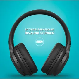 LAMAX Base2, kabellose Kopfhörer, Akkulaufzeit bis zu 48 Stunden, Bluetooth 5.3, Android- und iOS-Unterstützung, leichtes faltbares Design, USB-C
