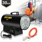 Jopassy Gasheizgebläse Heizgerät 30kW Gasheizer Heizkanone Gasofen Bauheizer für 450m2 Werkstätten, Straßenbrücken, Eisenbahnflughäfen Masc...