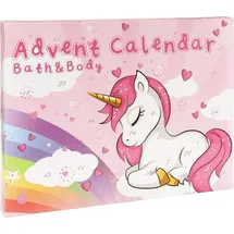 Accentra Adventskalender EINHORN gefüllt mit Pflege Beautyartikeln