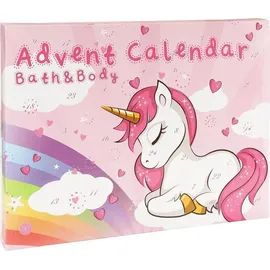 Accentra Adventskalender EINHORN gefüllt mit Pflege Beautyartikeln