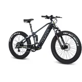 Moma Bikes Elektrische MTB Fatbike, E-Fat 26 "PRO, Shimano 8 Gänge, Hydraulische Scheibenbremsen, Batterie Ion Lithium integriert und abnehmbar 48V 13Ah