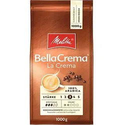 Melitta BellaCrema LaCrema Kaffeebohnen Arabicabohnen kräftig 1,0 kg