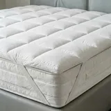 Topper One Doppelbett Maxi 180 x 200 cm, gepolstert, gesteppt mit Gummibändern