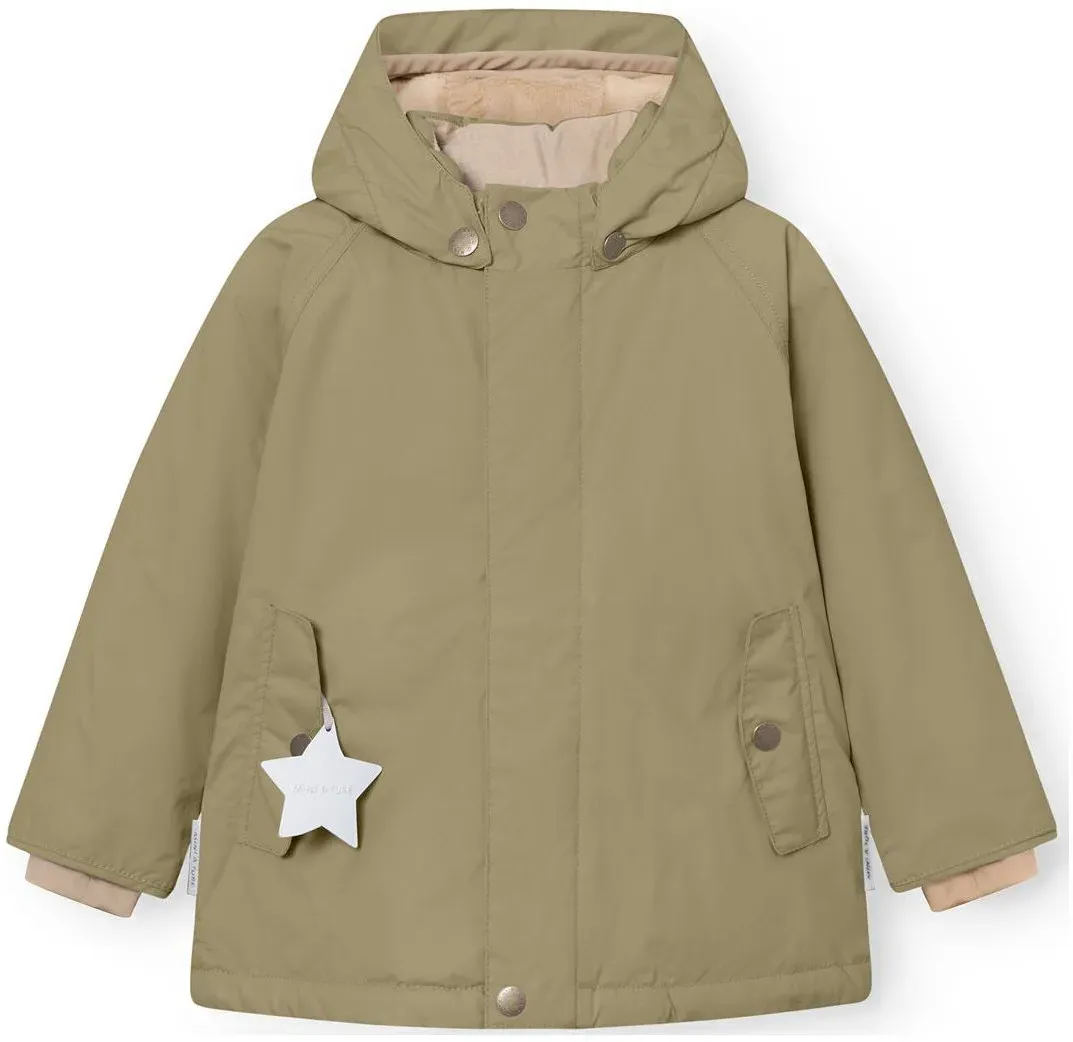 Mini a ture Matwally Fleece Lined Winter jacket. GRS aloe green (7060) 4y
