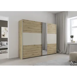 Rauch Schwebetürenschrank Astana 261 x 210 x 59 cm Braun