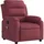 vidaXL Massagesessel Weinrot Polyester 92,5 x 100 x 0 cm Rot mit Fernbedienung