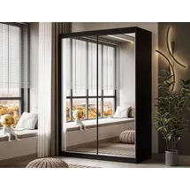 lookway Schwebetürenschrank Camaro III 150 x 215 x 59 cm Schwarz