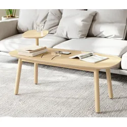 Tchibo - Couchtisch - 120x56x62cm - braun - Eschenholz / Buchenholz / Eukalyptusholz