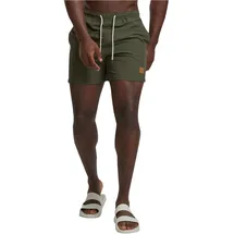 URBAN CLASSICS Badeshorts Block Swim Short Olive L