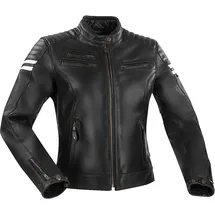 Segura Funky Lederjacke Schwarz/Weiß 46
