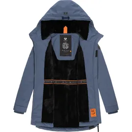 Ragwear Winterjacke "Zuzka Winter", Damen, Gr. XXL (44), blau (indigo), Außenmaterial: 100% Polyester. Innenfutter: 100% Polyester. Kapuzenfutter: 100% Polyester.