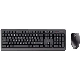 Trust Primo Spanisches QWERTY-Layout Tastatur und Maus Set Kabellos