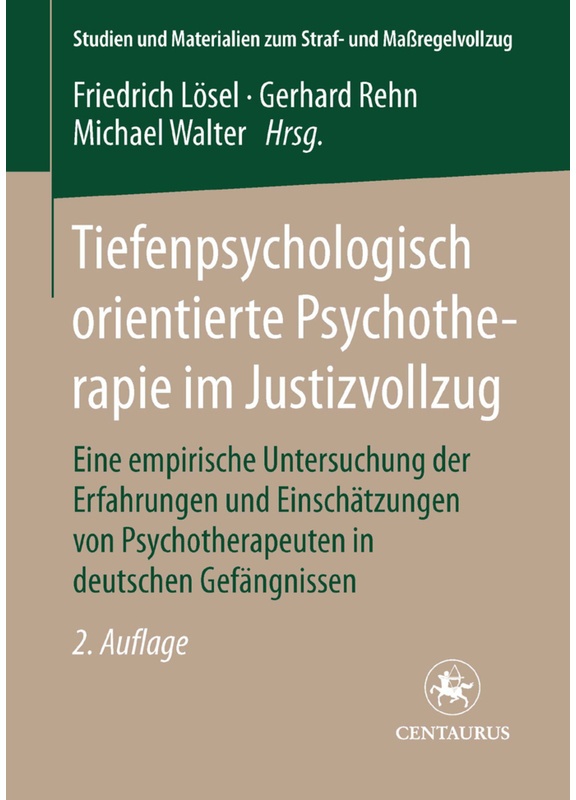 Tiefenpsychologisch Orientierte Psychotherapie Im Justizvollzug - Willi Pecher, Kartoniert (TB)