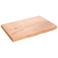 VidaXL Waschtischplatte Hellbraun 60x40x(2-4) cm Massivholz Behandelt