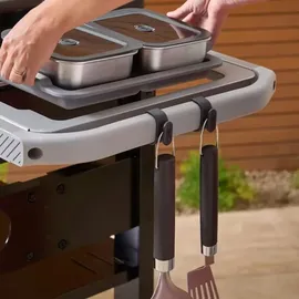 Weber Besteckhaken-Set 3 Stück 2,3 x 5,3 x 4,7 cm Kunststoff schwarz