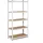 Humberg Lagerregal Metall 30 x 90 x 180 cm Weiß 5 Ablagen