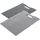 Kuhn Rikon Schneidebrett-Set Kunststoff 2-tlg. 38 x 25,5 cm Grau/Dunkelgrau