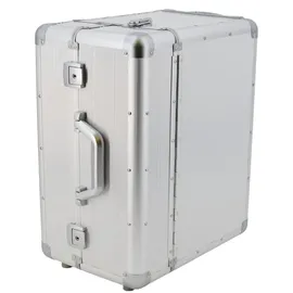 SONOVO Pilotenkoffer XXL Excelsior Aluminium silber ca. 50 x 42 x 25,5 cm 45165 - Silber