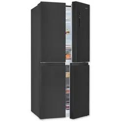 Exquisit Multidoor MD425-150-040C inoxlook-az | No Frost | Nutzinhalt: 421 L | Temperaturregelung | Alarm