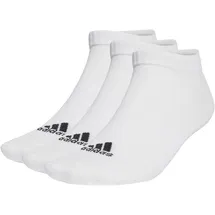 adidas Thin and Light Sportswear Low-Cut Socken, 3 Paar White / Black 31-33