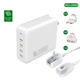 4smarts Flex Pro 200 W), USB Ladegerät, Weiss