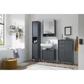 BASIC by Balculina Lucera 60 cm grau mit LED-Beleuchtung