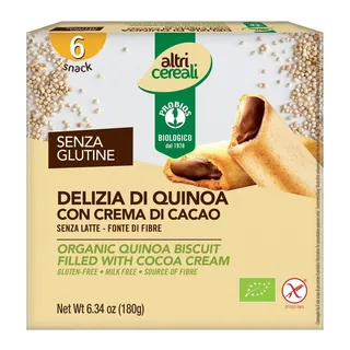 Delizia di Quinoa con Crema di Cacao Senza Glutine - Probios 180 g