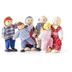 Woody Puppen Familie für das Puppenhaus 1 St