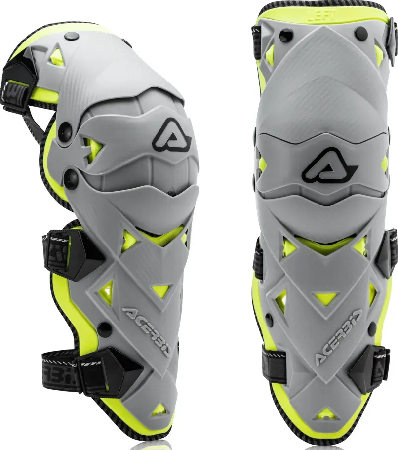 Acerbis Impact Evo 3.0 Knieprotektoren, grau-gelb für Männer