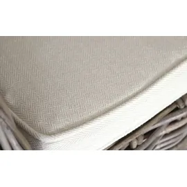 Möbel Kraft Sessel Hiding Rattan 64 x 88 x 67 cm Grau mit Kissen