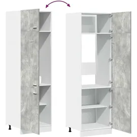 vidaXL Kühlumbauschrank Lyon 60 x 57 x 207 cm Grau
