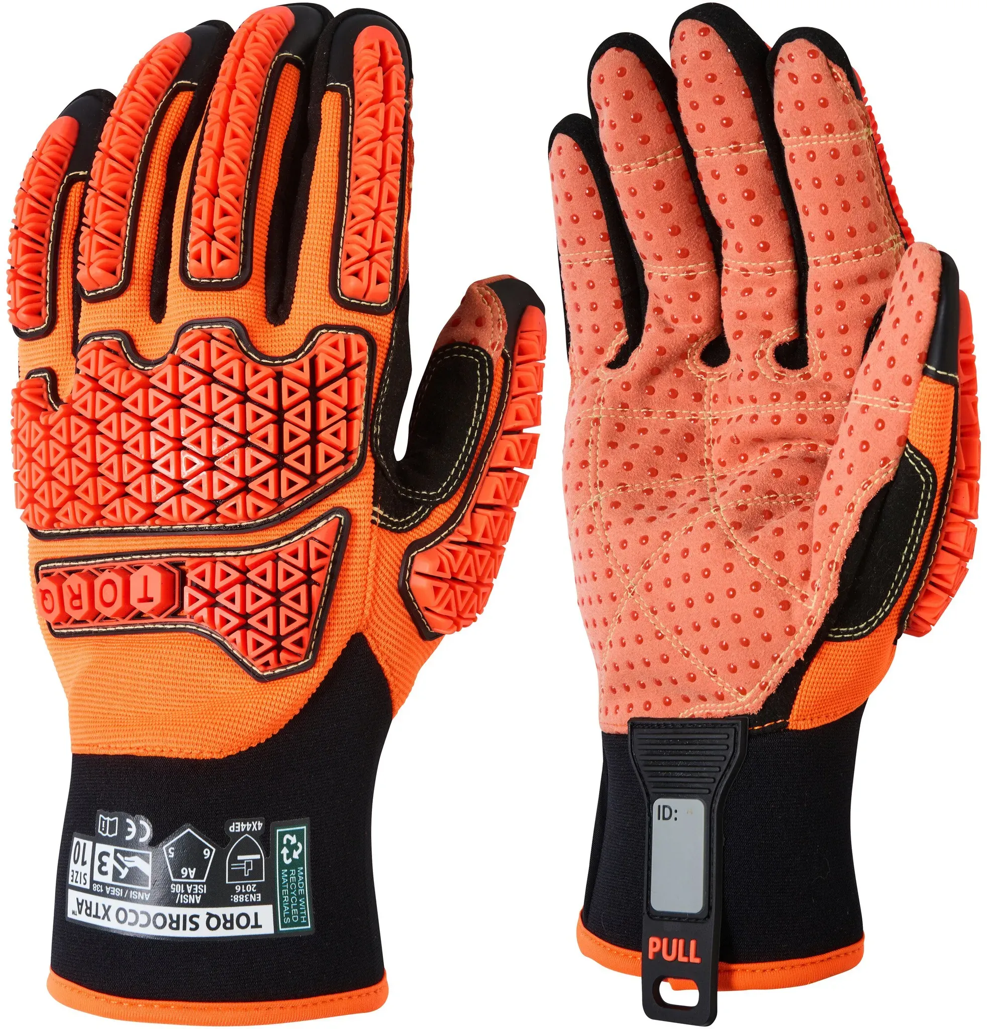 Skytec Handschuhe Torq Sirocco Xtra, orange-black, 8
