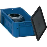 LA KA PE Auflagedeckel L600xB400mm schwarz PP f.Transportstapelkasten 4St./Karton