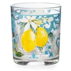 Konfektionierung von 3 dekorierten sizilianischen Glasbechern cc 225. made in italy