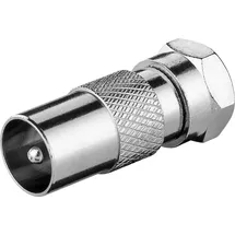 goobay Adapter, F-Stecker - IEC/Koax-Stecker