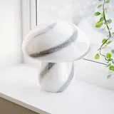 By Rydens By Rydéns Tischleuchte Mira Mushroom, schwarz-weiß, Glas
