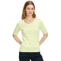 Betty Barclay Basic Shirt mit Rippenstruktur Cream/Green,46 | 46