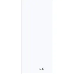BREUER Badrückwand, Muster: Uni, Aluminium-Verbundplatte - weiss